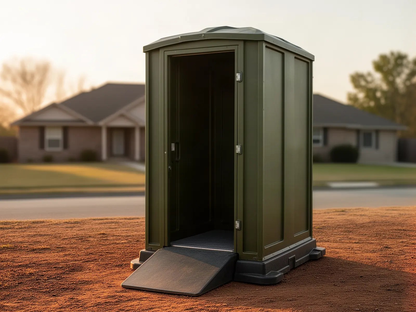 Clean porta potty unit from Olsen & Christian Porta Potty Rental in Washington, DC